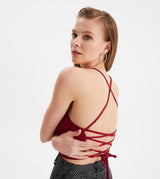 Strap Lace-up Bustier