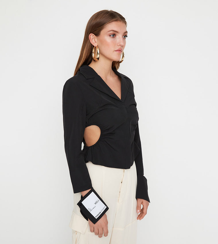Cut Out Detailed Shirt