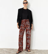 Patterned Straight Fit Trousers