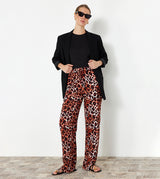 Patterned Straight Fit Trousers