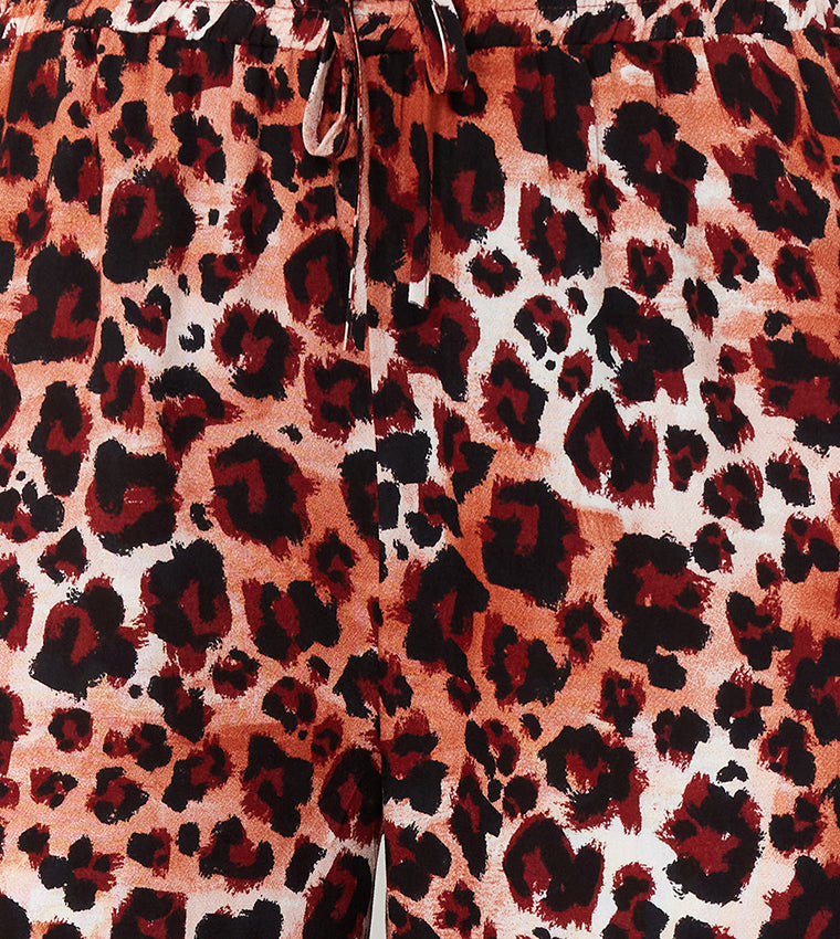 Patterned Straight Fit Trousers