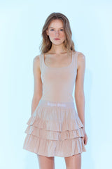 Jessica Ruffle Detail Mini Dress
