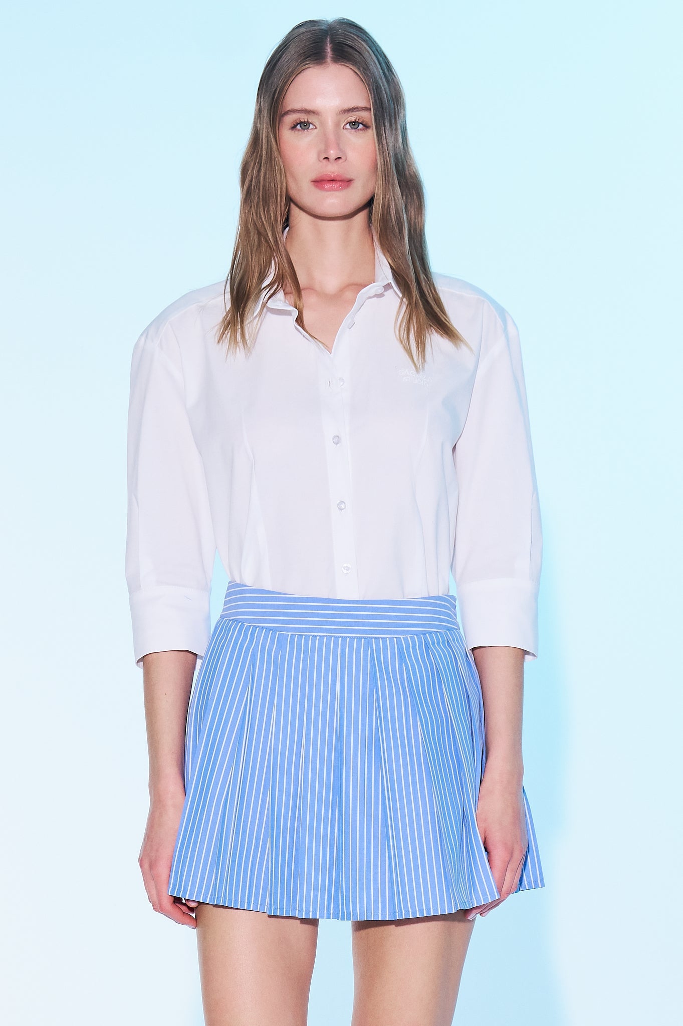 Velora Pleated Mini Skirt