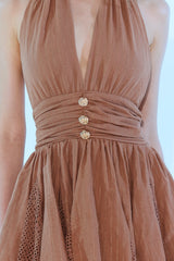 Lambada Halk-Tie Mini Dress