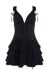 Corset Detail Mini Dress