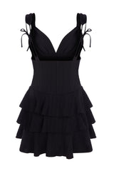 Corset Detail Mini Dress