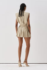 Buttoned Mini Dress