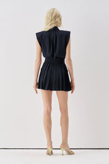 Buttoned Mini Dress