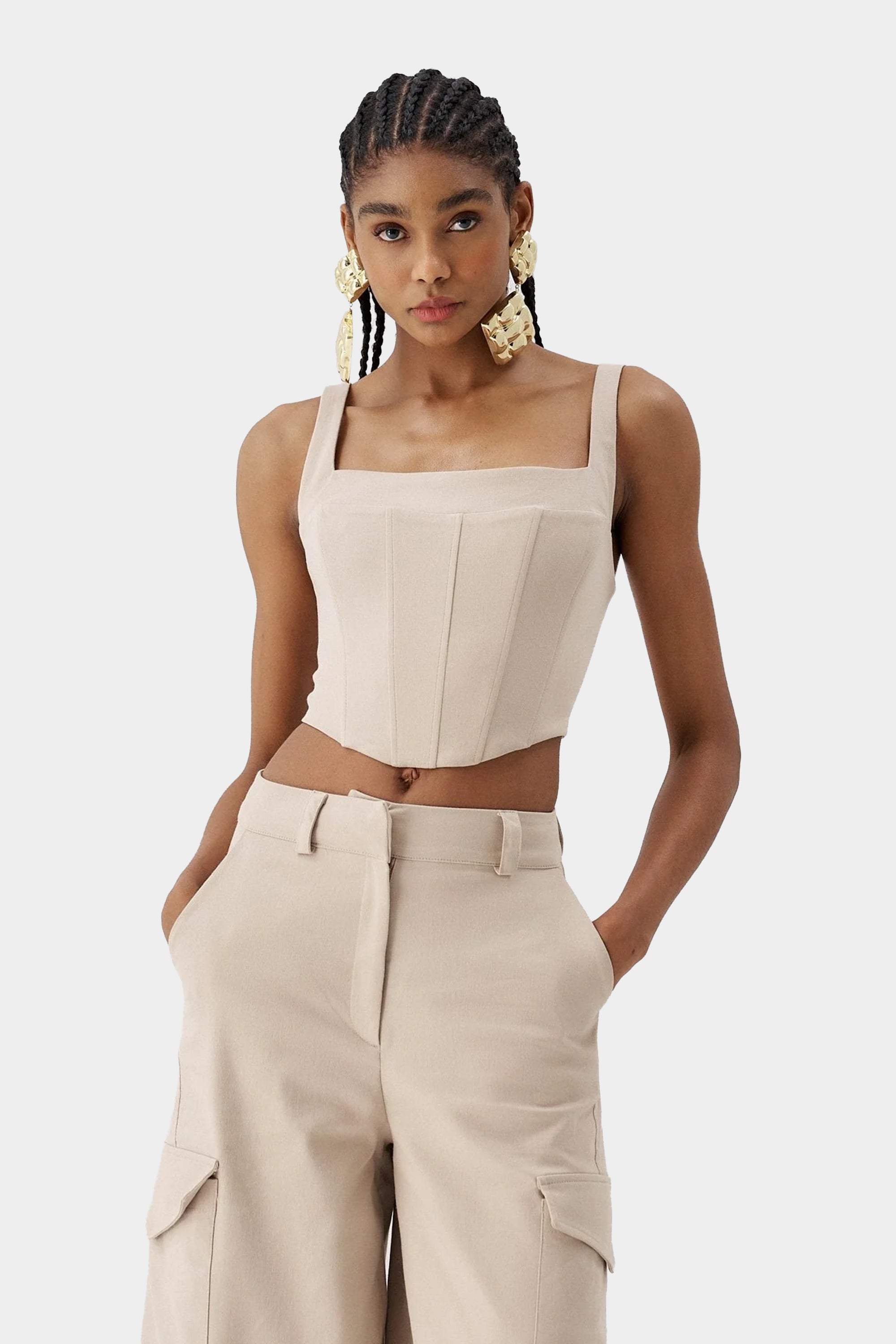 Back Lace-Up Bustier