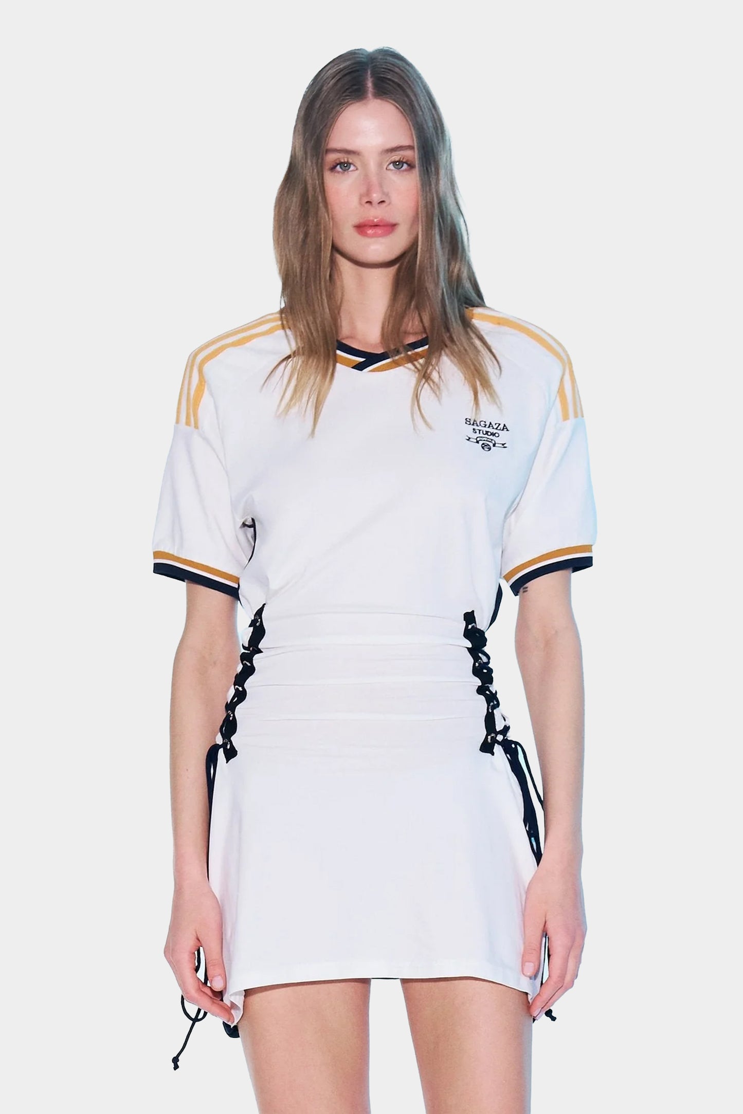 Isabeli Short-Sleeved Mini Dress