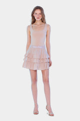 Jessica Ruffle Detail Mini Dress