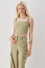 Back Lace-Up Bustier