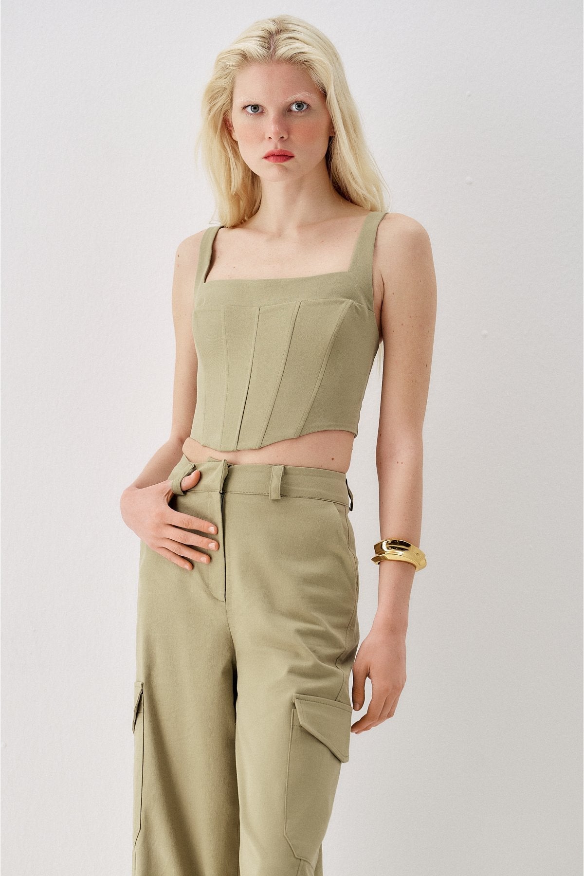 Back Lace-Up Bustier