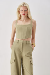 Back Lace-Up Bustier