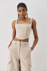 Back Lace-Up Bustier