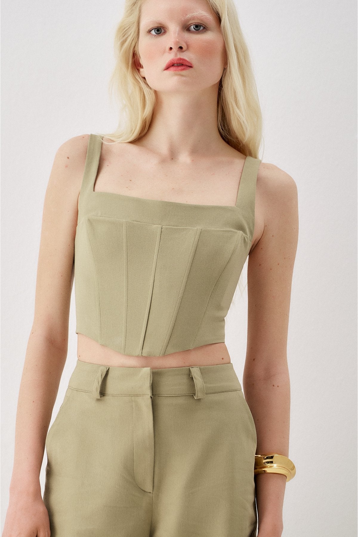 Back Lace-Up Bustier