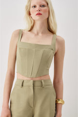 Back Lace-Up Bustier