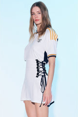 Isabeli Short-Sleeved Mini Dress