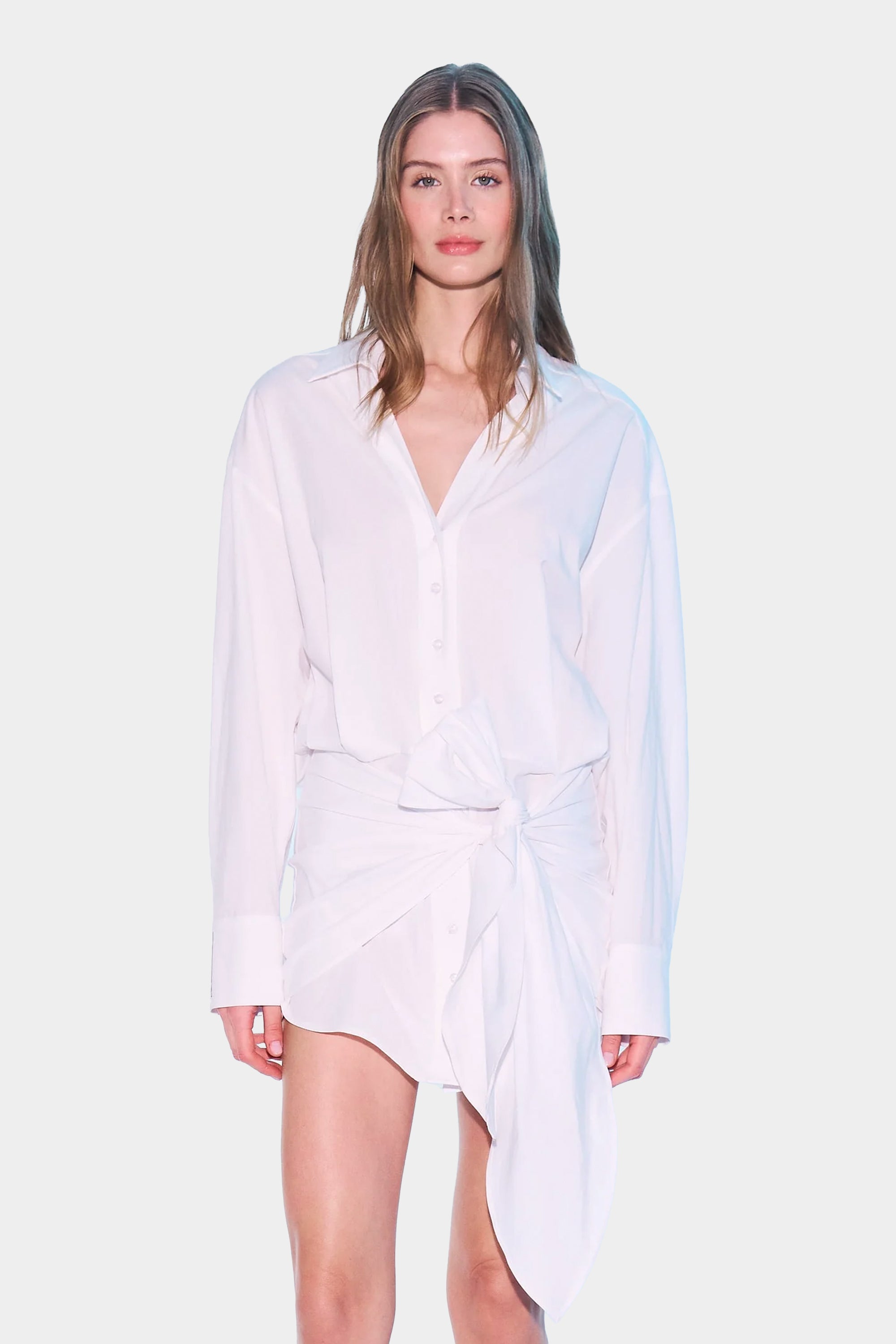 Tyra Tie -Up Mini Dress